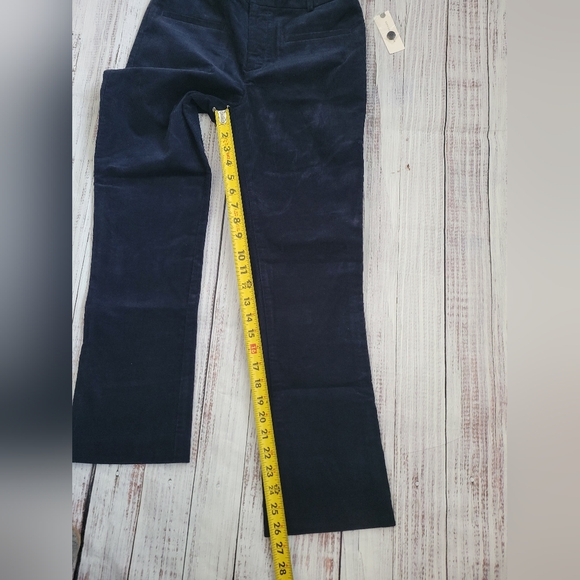 Anthropologie the Essential Navy Corduroy Pants Straight Leg Classic NEW NWT 4 - Picture 4 of 8